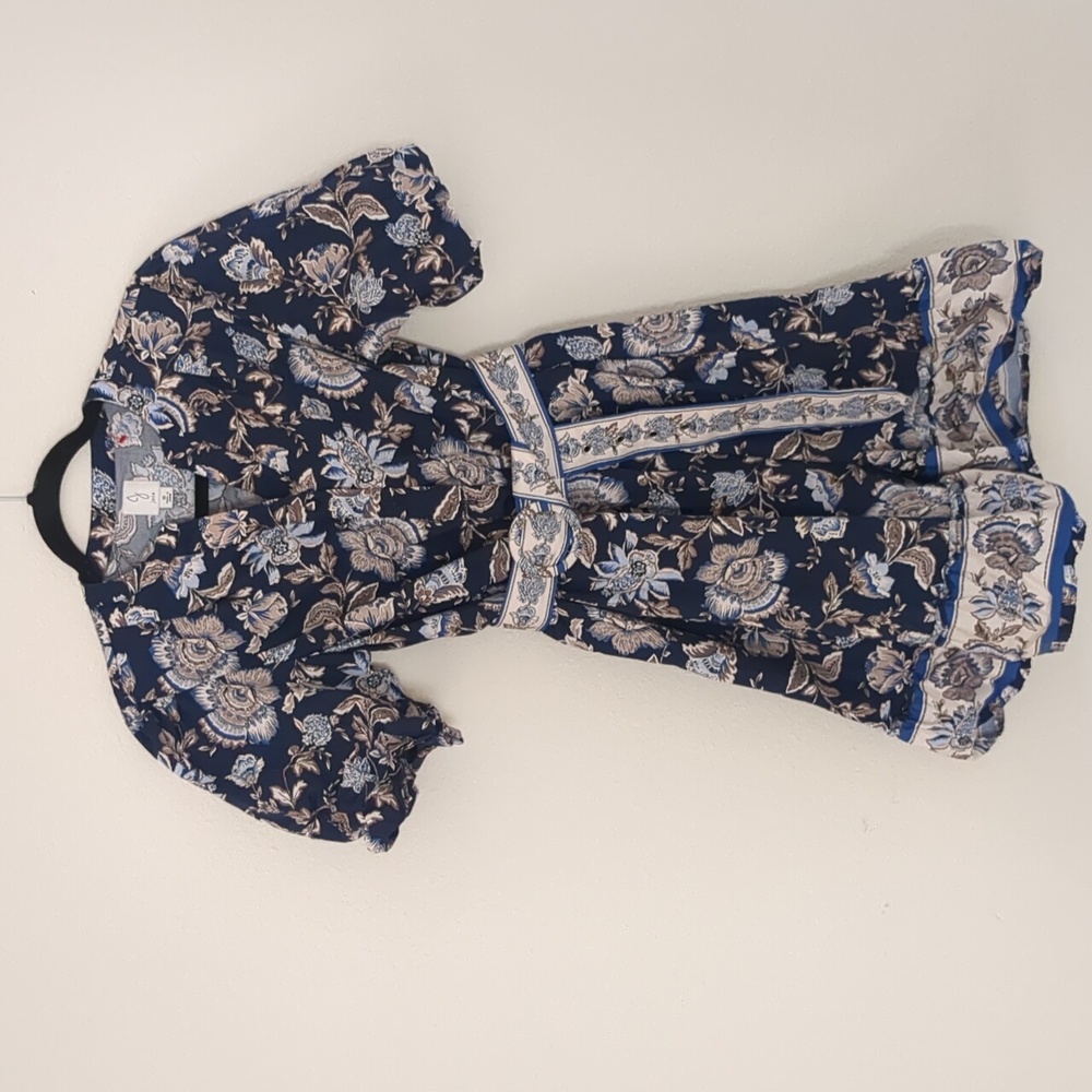 Anthropologie Joie Blue Floral Mini Dress Size 8